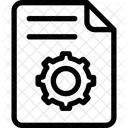 Configuracao Arquivo Engrenagem Ícone