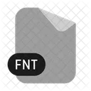 Fnt Arquivo De Fonte Formato Documento Ícone