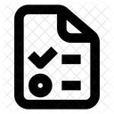 Arquivo de lista de verificação  Ícone