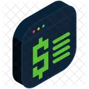 Arquivo Financas Texto Icon