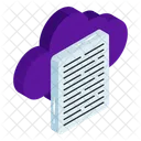 Arquivo Em Nuvem Documento Em Nuvem Documento Em Nuvem Icon