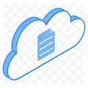 Arquivo Na Nuvem Dados Na Nuvem Documento Na Nuvem Icon
