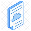Arquivo Na Nuvem Dados Na Nuvem Documento Na Nuvem Icon
