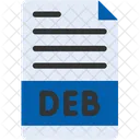 Arquivo Do Pacote De Software Debian Formato De Arquivo Tipo De Arquivo Ícone