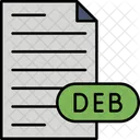 Arquivo Do Pacote De Software Debian Arquivo Tipo De Arquivo Ícone