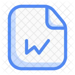 Arquivo de palavra  Ícone