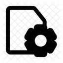 Arquivo De Sistema Gerenciamento De Arquivos Configuracao Ícone