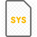 Arquivo De Sistema Windows Ícone