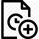 Arquivo De Tempo Adicionar Arquivo Ícone