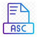 Arquivo de texto asc ascii  Ícone