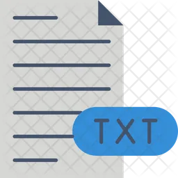 Arquivo de texto simples  Ícone