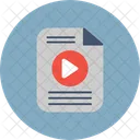 Arquivo Documento Video Icon