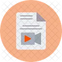 Arquivo Documento Video Icon