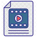 Arquivo De Video Arquivo Documento Icon