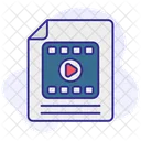 Arquivo De Video Arquivo Documento Icon