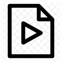 Arquivo De Video Player Multimidia Ícone