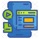 Arquivo De Video Arquivo De Filme Celular Icon