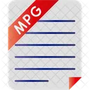 Arquivo de vídeo mpeg  Icon