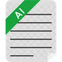 Arquivo do ilustrador adobe  Ícone