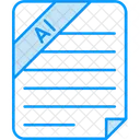 Arquivo do ilustrador adobe  Ícone