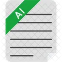 Arquivo do ilustrador adobe  Ícone