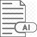 Arquivo do ilustrador adobe  Ícone
