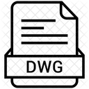 Dwg Arquivo Formato Ícone