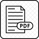 Arquivo de formato de documento portátil  Ícone