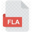 Fla Flash Formato De Arquivo Ícone