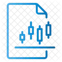 Arquivo De Grafico De Velas Grafico Documento Ícone