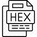 Arquivo Hexadecimal Formato De Arquivo Arquivo Ícone