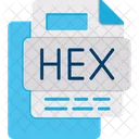 Arquivo Hexadecimal Formato De Arquivo Arquivo Ícone