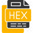 Arquivo Hexadecimal Formato De Arquivo Arquivo Ícone