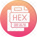 Arquivo Hexadecimal Formato De Arquivo Arquivo Ícone