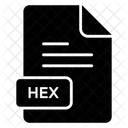 Arquivo hexadecimal  Ícone