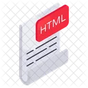 Arquivo HTML  Ícone