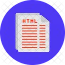 Arquivo Html Documento Ícone