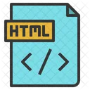 HTML Arquivo Codigo Ícone