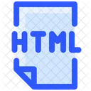 Tecnologia De Internet Arquivo HTML Codigo HTML Ícone