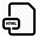 Arquivo Html Documento Ícone