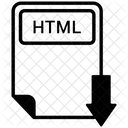 HTML Formato Documento Ícone