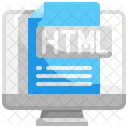 Arquivo Html Documento Html Html Ícone