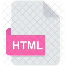 Arquivo HTML  Ícone