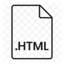 Html Arquivo Html Formato Html Ícone