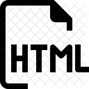 HTML Arquivo Documento Ícone