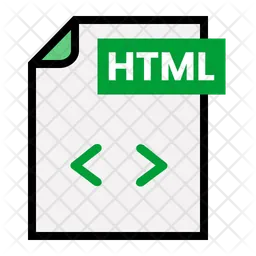 Arquivo HTML  Ícone