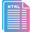 Arquivo Html Documento Formato De Arquivo Html Ícone