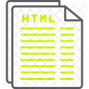 Arquivo Html Documento Formato De Arquivo Html Ícone
