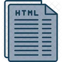 Arquivo Html Documento Ícone