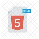 HTML 5 Arquivo Documento Ícone